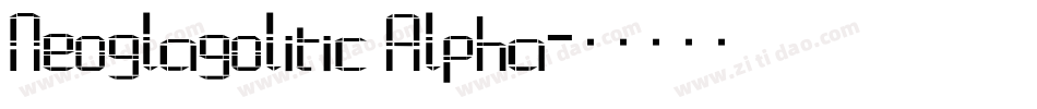 Neoglagolitic Alpha字体转换